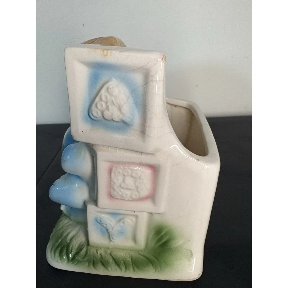Vintage Relpo Baby Bear Nursery Japan ceramic planter 1950s or 1960s